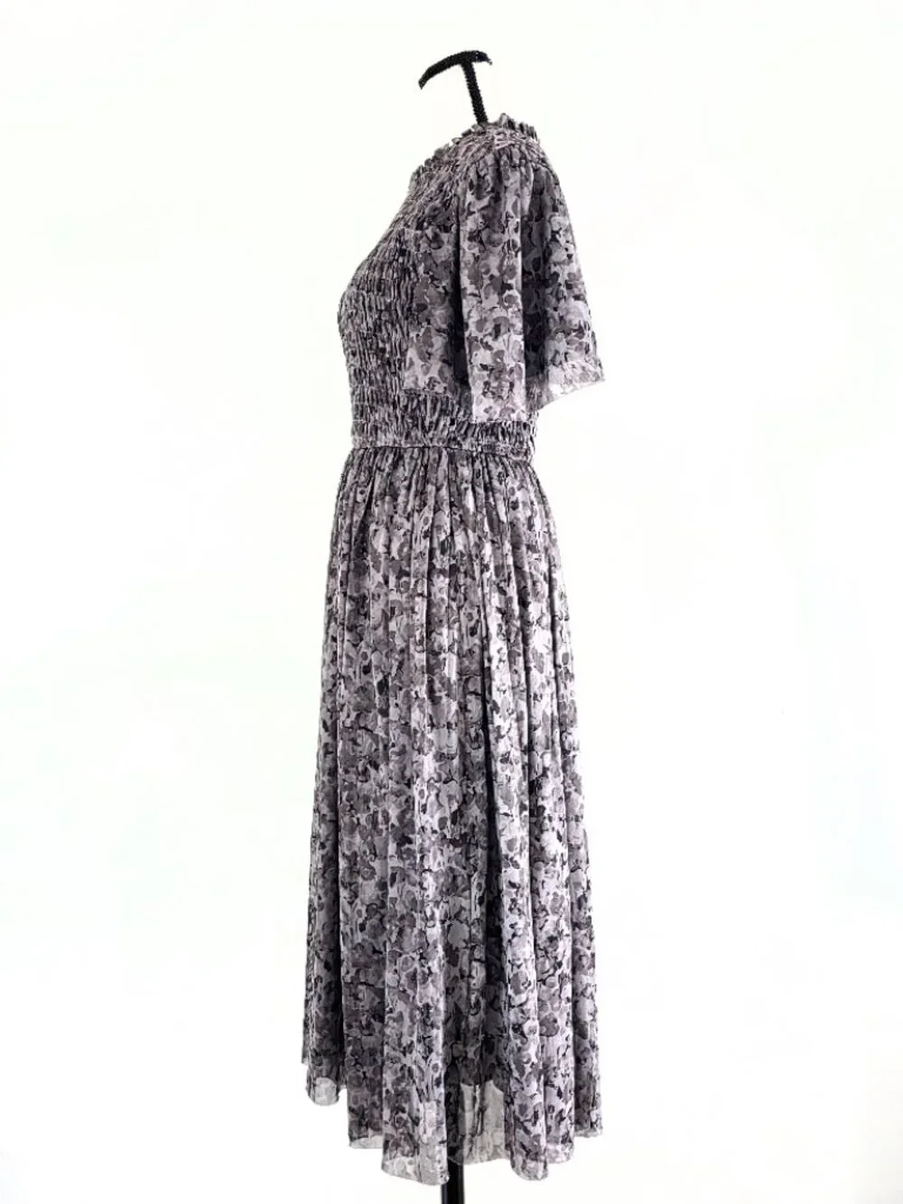 Böhme Sofia Midi Dress in Grey Tulle – Size Small (S) - Picture 6 of 12